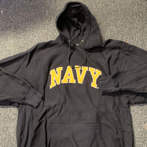 Steve & Barry blue hooded Sweatshirt Men XL  NAVY